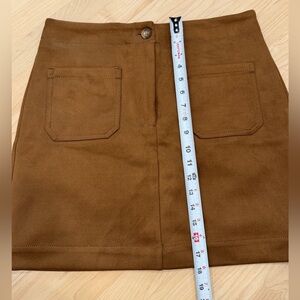 LOFT Tan Suede Skirt